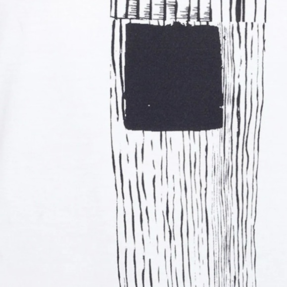 Edeline Lee Raw Graffiti Screen-Printed Organic Cotton T-Shirt - Picture 4 of 6